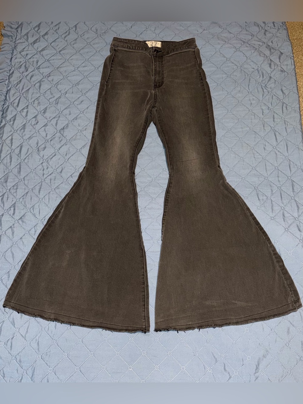 We The Free Just Float On Flare Jeans Black-Smoke Stack Size-27
